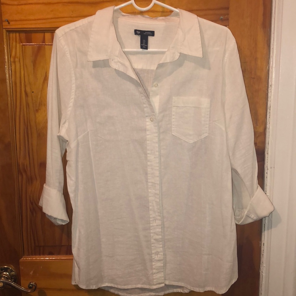 Never worn white button down